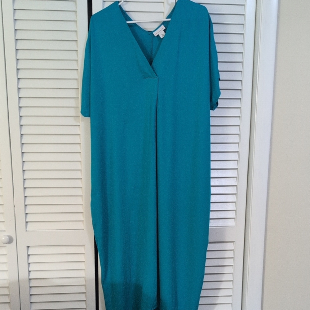 Liz Claiborne Teal Kaftan Dress